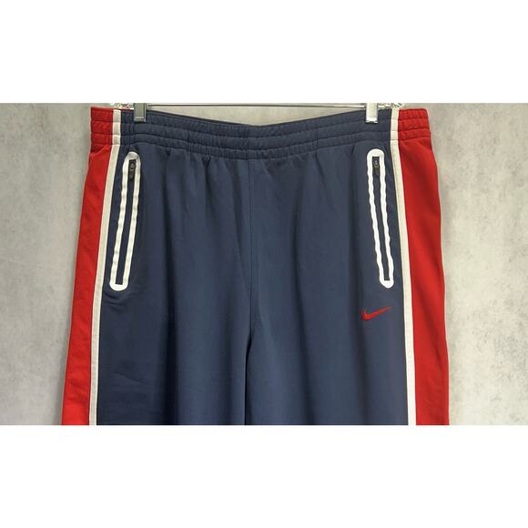 Vintage Y2K Retro Nike Dri-Fit Men’s Track Joggers Pants Size XL Navy Red White - Picture 3 of 10